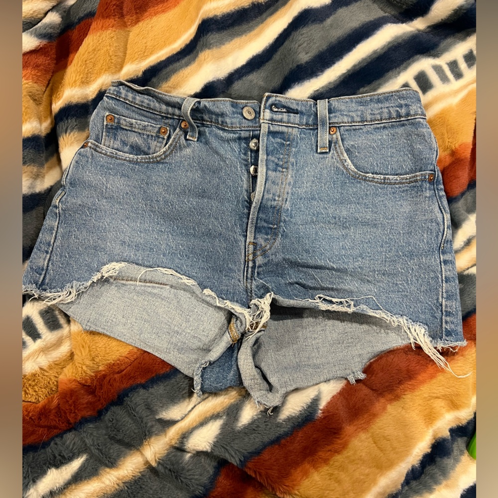 Levi’s Distressed Denim Shorts